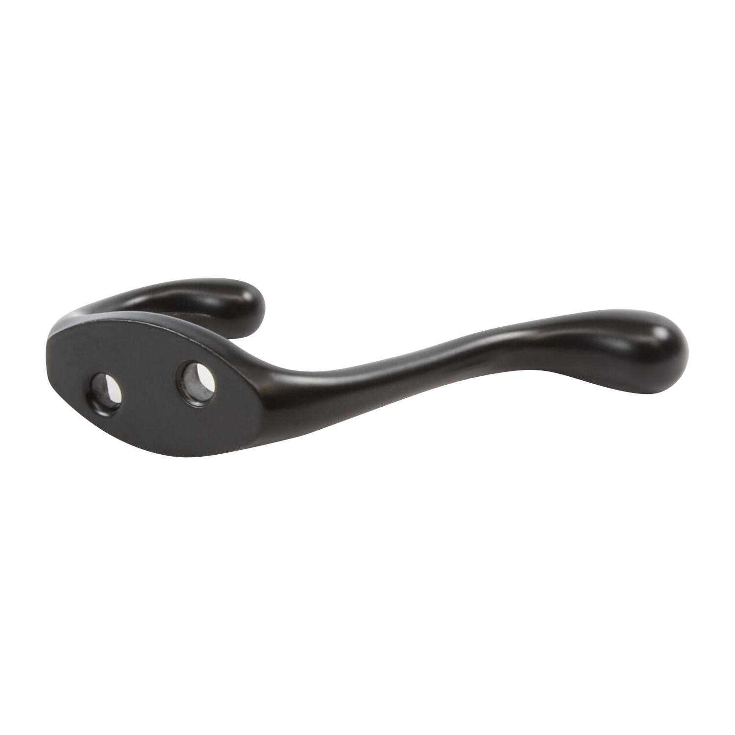 25 Pack Rok Heavy Duty Black Home Wall Closet Towel Coat Double Hook Hanger