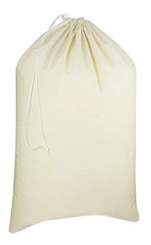 Extra Large Laundry Bags – Heavy Duty Cotton Canvas Drawstring Closure Washab…