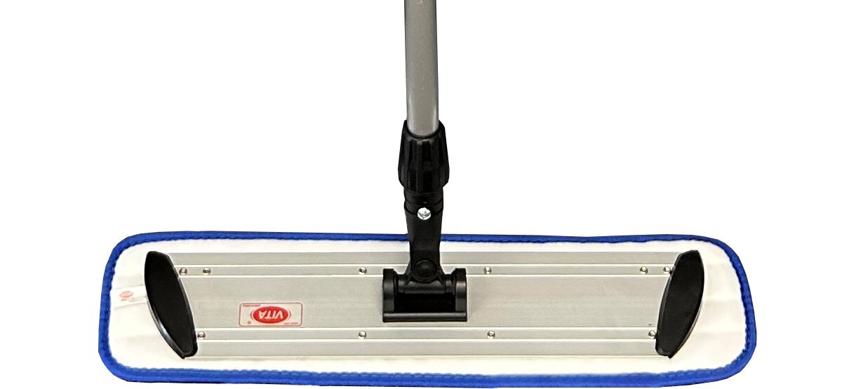 Ultimate 18″ Microfiber Mop System – Handle, Frame and 3 Types Cleaning Pads