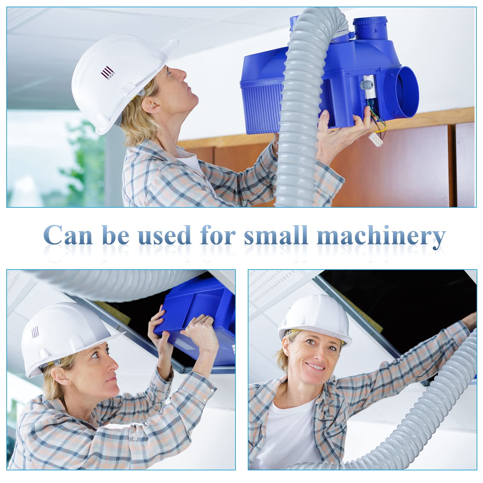 Flexible Pvc Dust Collection Hose With Stainless Steel Hose Clamps Clear Vacuum