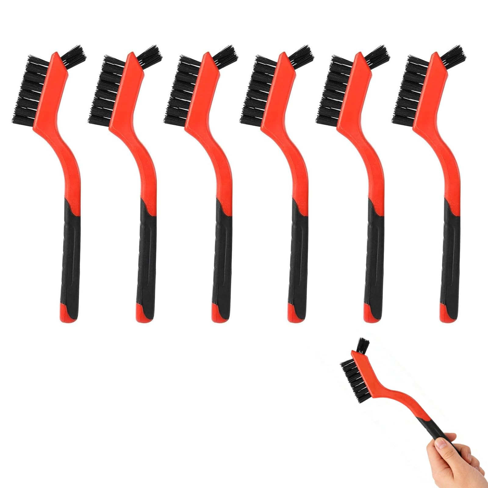 6 Pcs Nylon Cleaning Brushes – Non-Scratch Bristles Detailing Nylon Bristles …