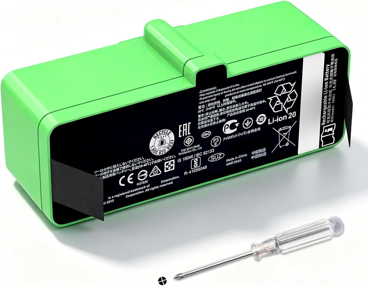 Upgraded 5200mAh 4376392 1800LI Replacement Battery for iRobot Roomba 500 600