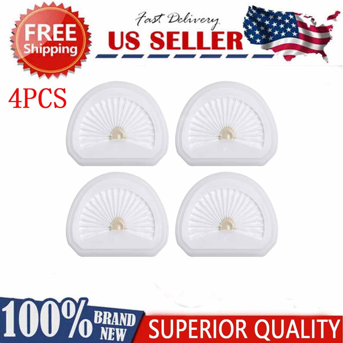 4-Pack Filter VLPF10 for Black + Decker HLVA Series Dustbuster Hand Vacuum