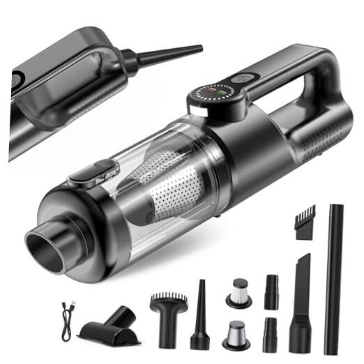 Car Vacuum Portable Cordless-19000 Pa 4 in 1 Handheld Vacuum Cordless