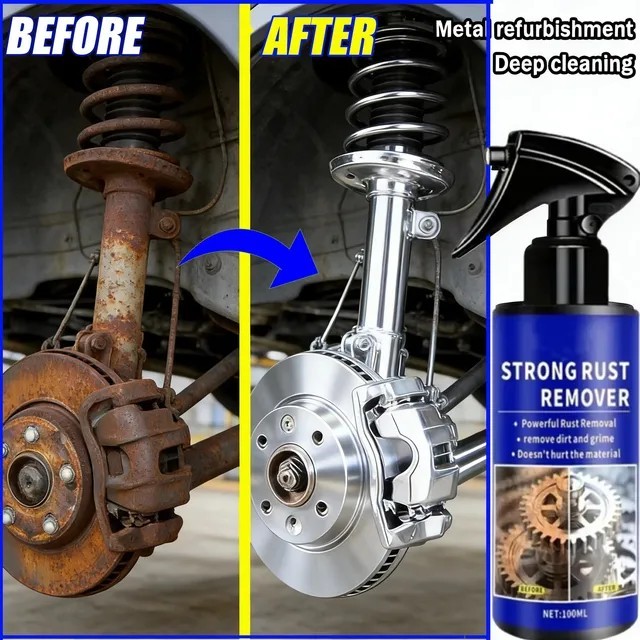 Automotive Rust Remover Spray, Car Wheel Paint Brake Dust Fast Cleaner 100ML US