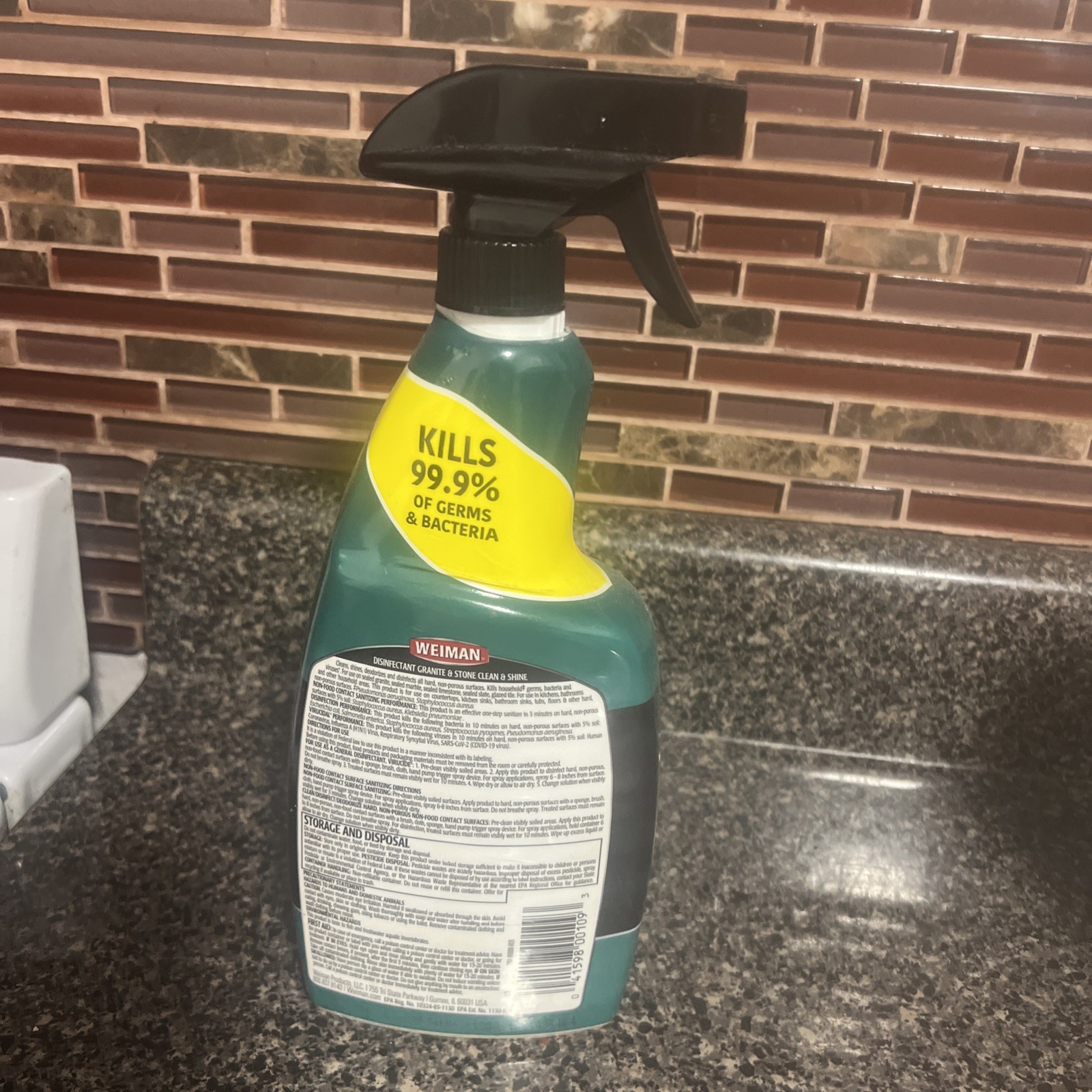 weiman granite cleaner