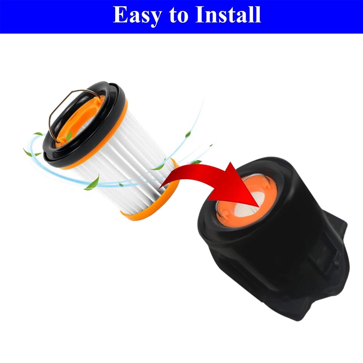 4x Hepa Filter for Shark IonW1 Cordless Handheld Vacuum WV200 WV201 WV205 WV203C