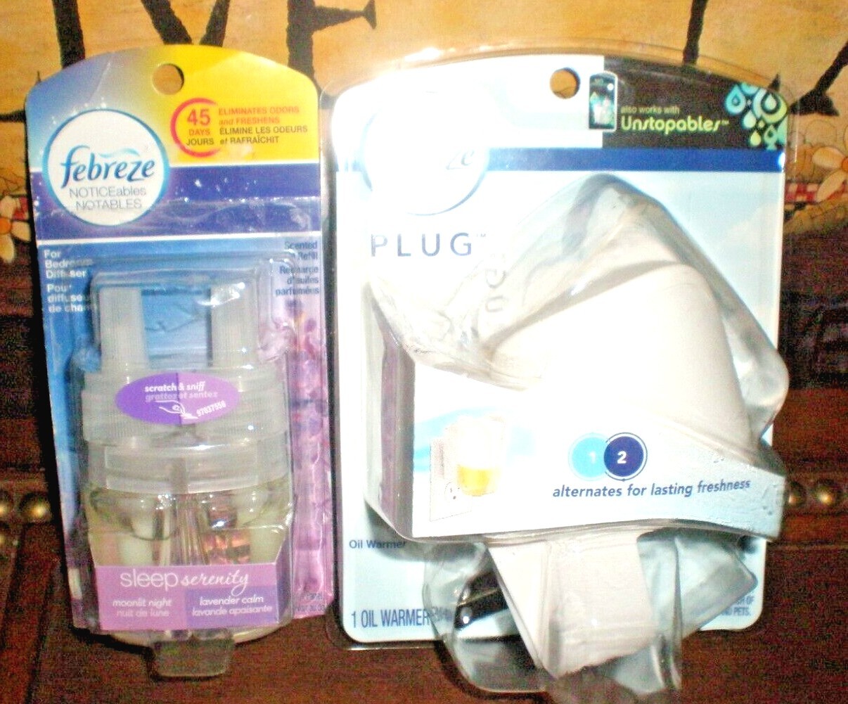 1 Febreze NOTICEables SLEEP SERENITY BEDROOM DIFFUSER Dual Scented Oil refill
