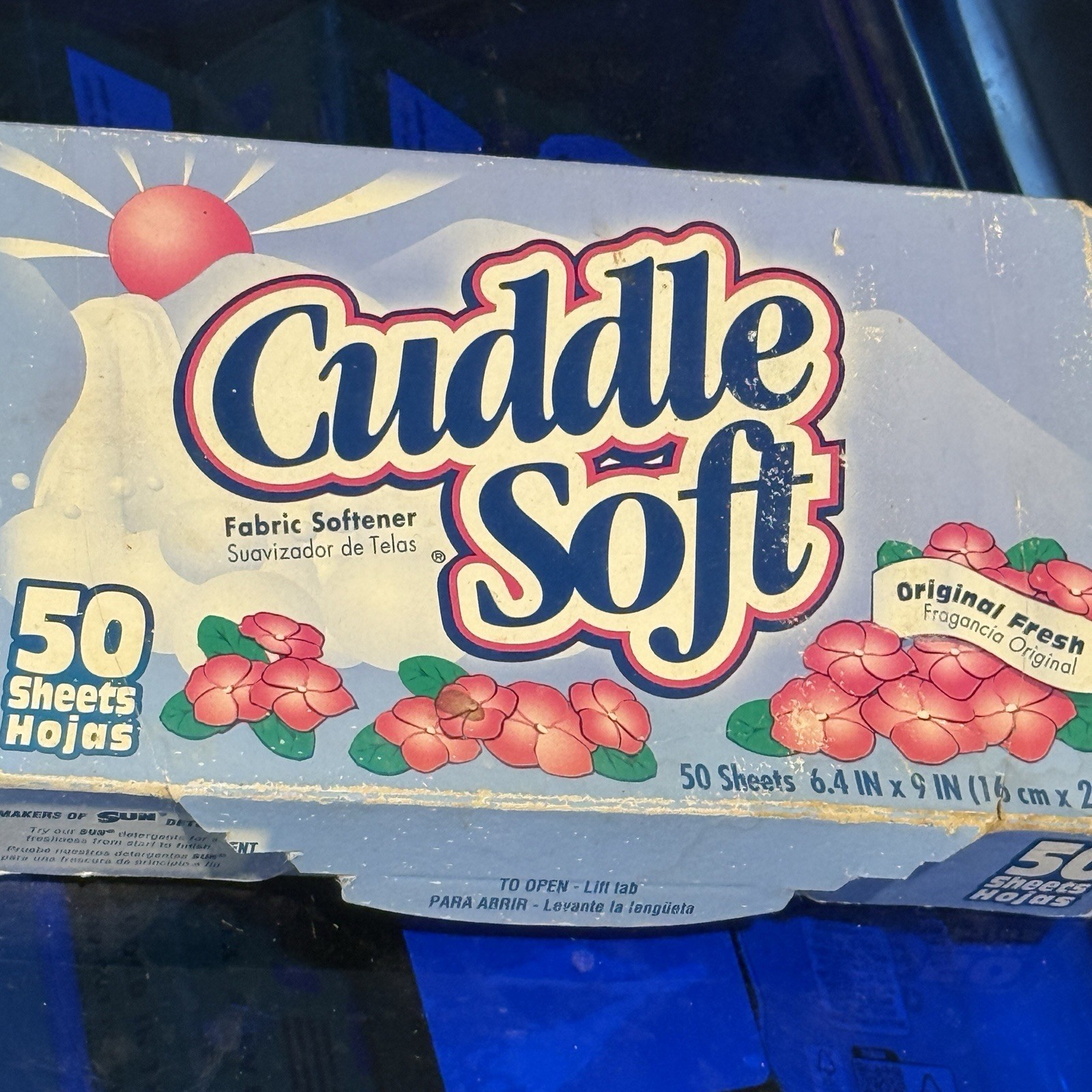 Cuddle Soft Dryer Sheets Vintage Made In USA New Vintage Fabric Softer New Old