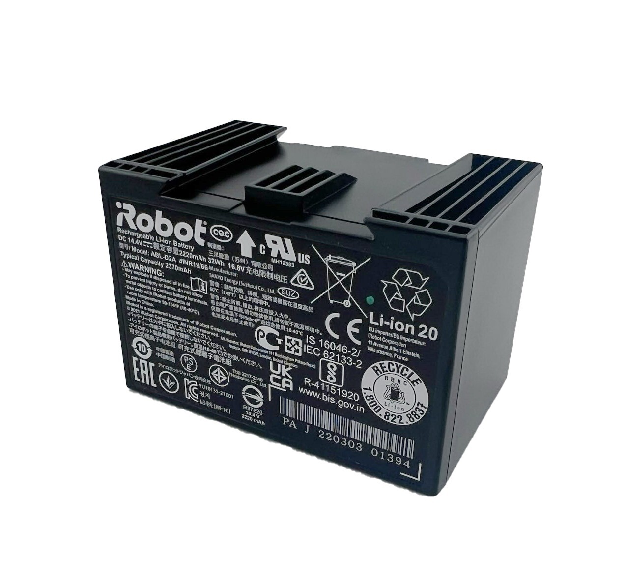 Authentic Li-ion Battery for iRobot Roomba i4 i4+ i8 i8+ j7 j7+ 2220mAh #ABL-D2