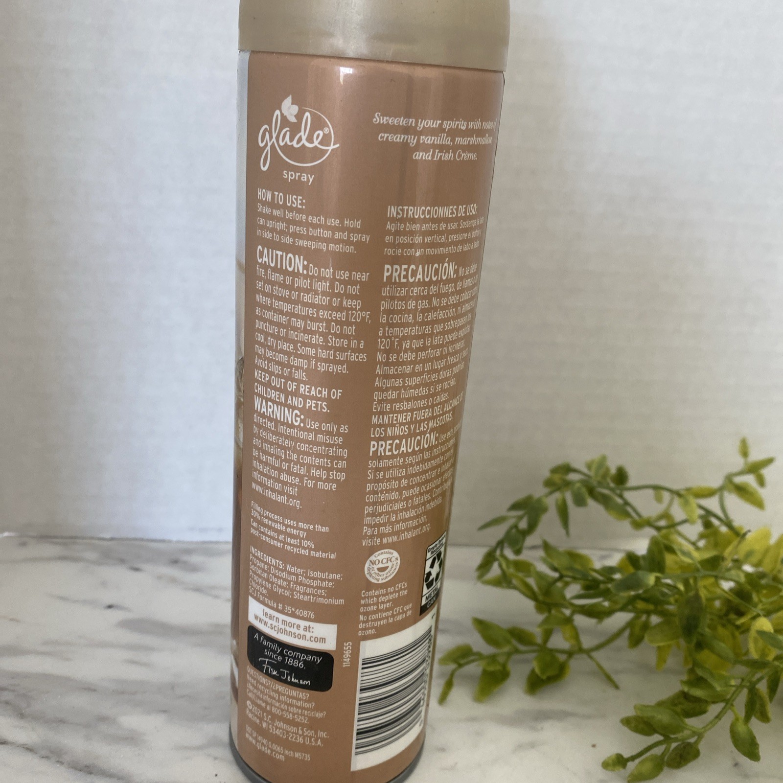 Air Freshener, Room Spray, Marshmallow Irish Cream, 8 Oz