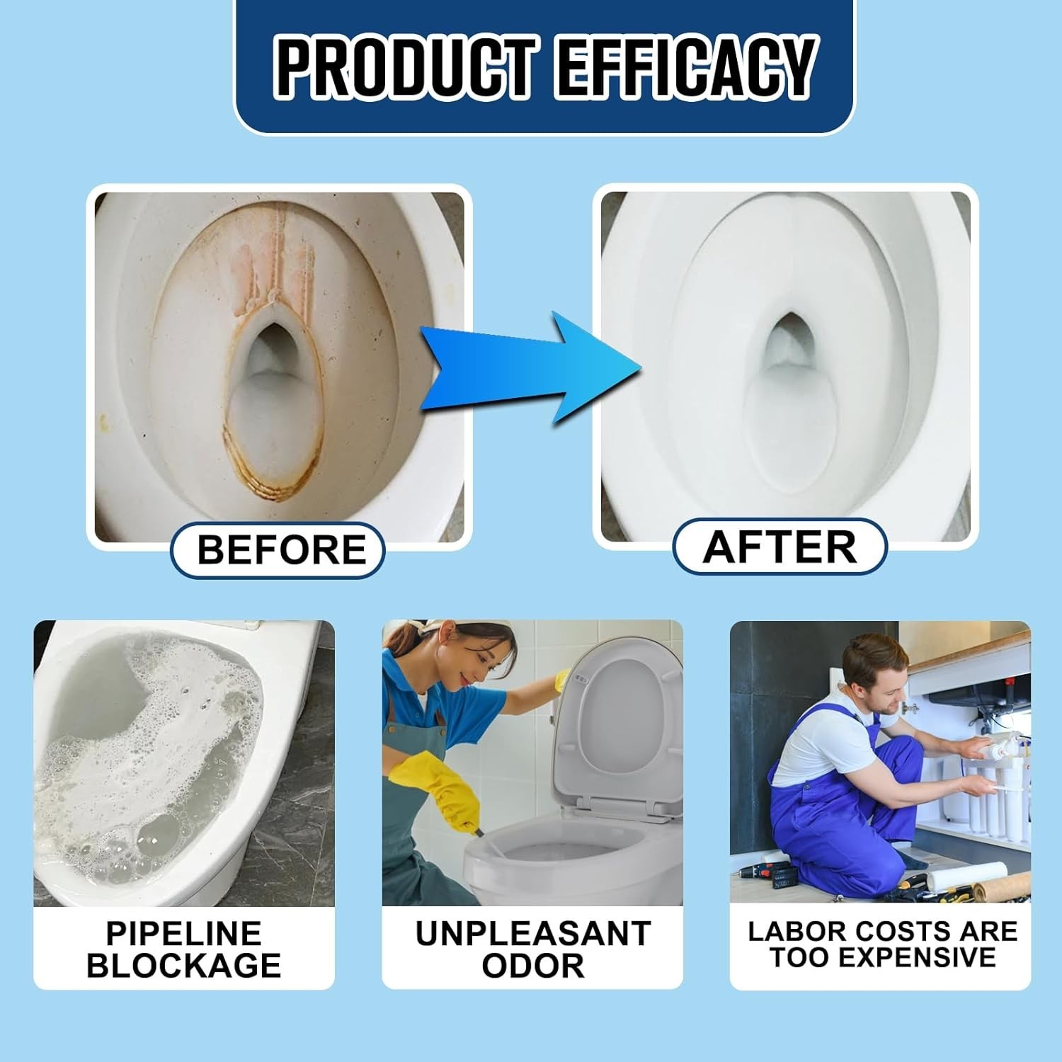 Foam Toilet Cleaner, 2025 NewToilet BowlCleaner, Advanced Toilet Cleaner for …