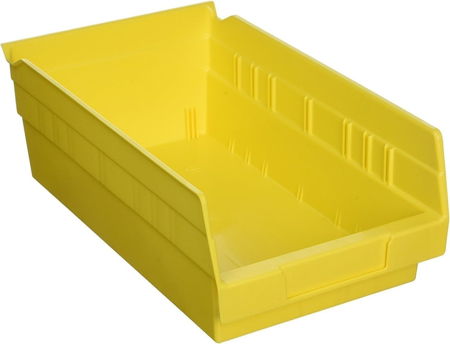 Versatile Heavy-Duty Plastic Shelf Bins – 12-Pack for Efficient Organization