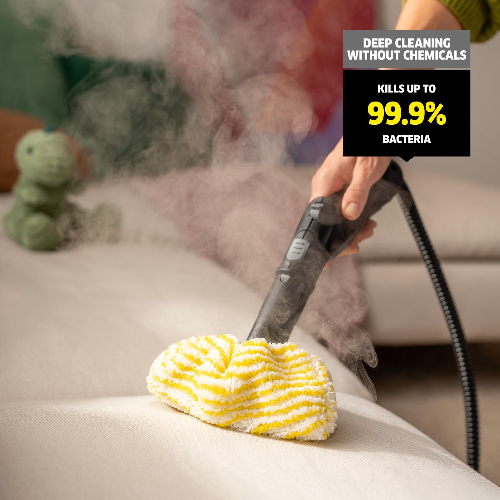 Kärcher Steam Cleaner SC 3 EasyFix, 40 Sec Heat-up, Chemical-Free