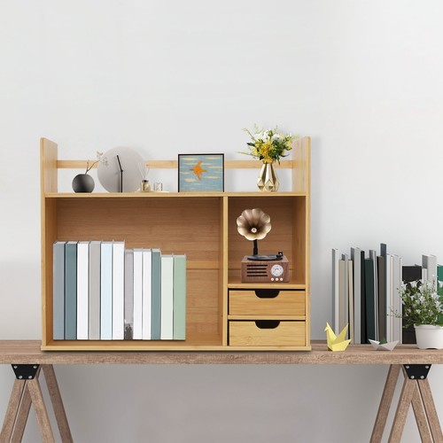 Small Bookshelf for Students on Their Desks Minimalist Office Desk Bookshelf NEW