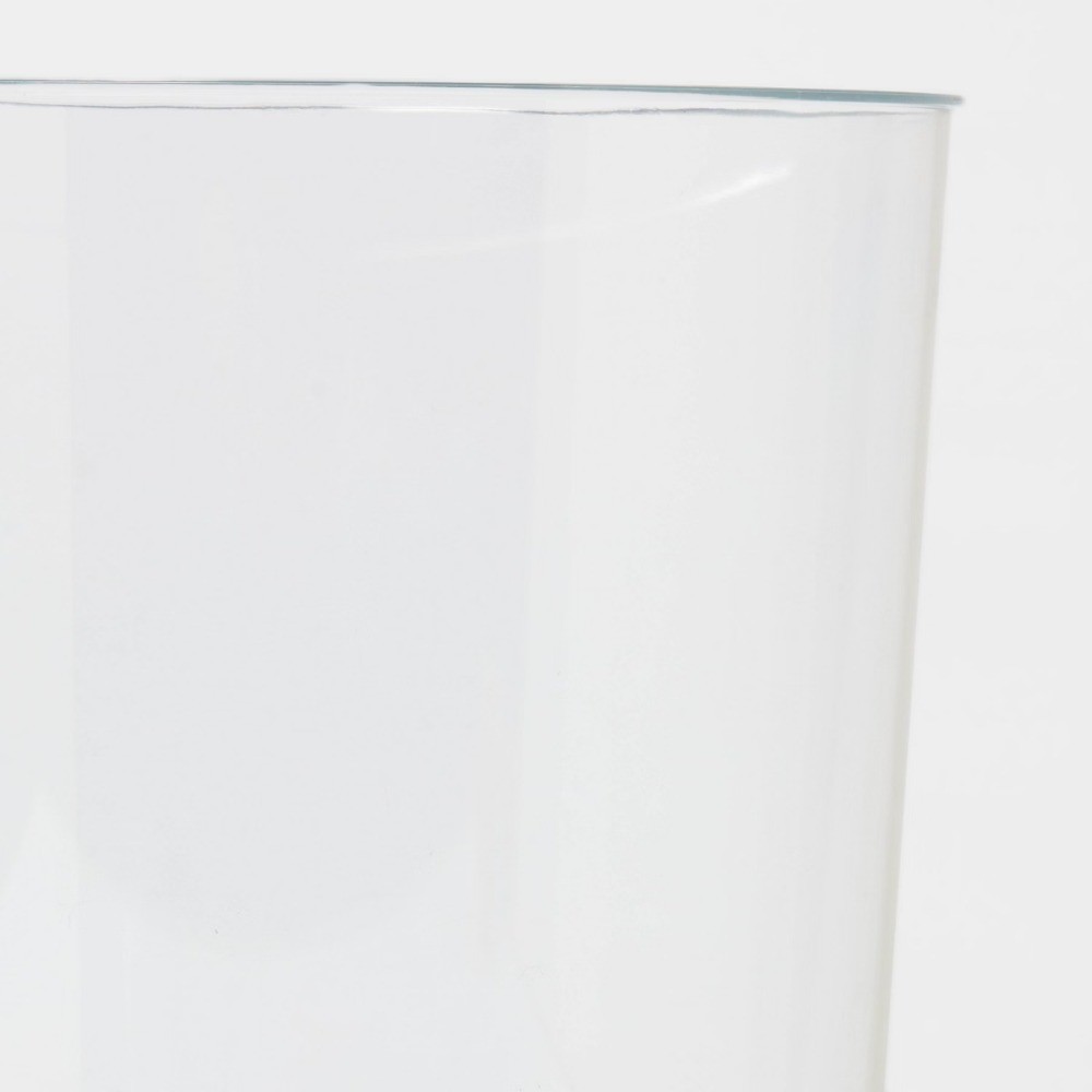Solid Bathroom Wastebasket Clear:Plastic,10.5″ High,6.5L Acrylic Trash Container