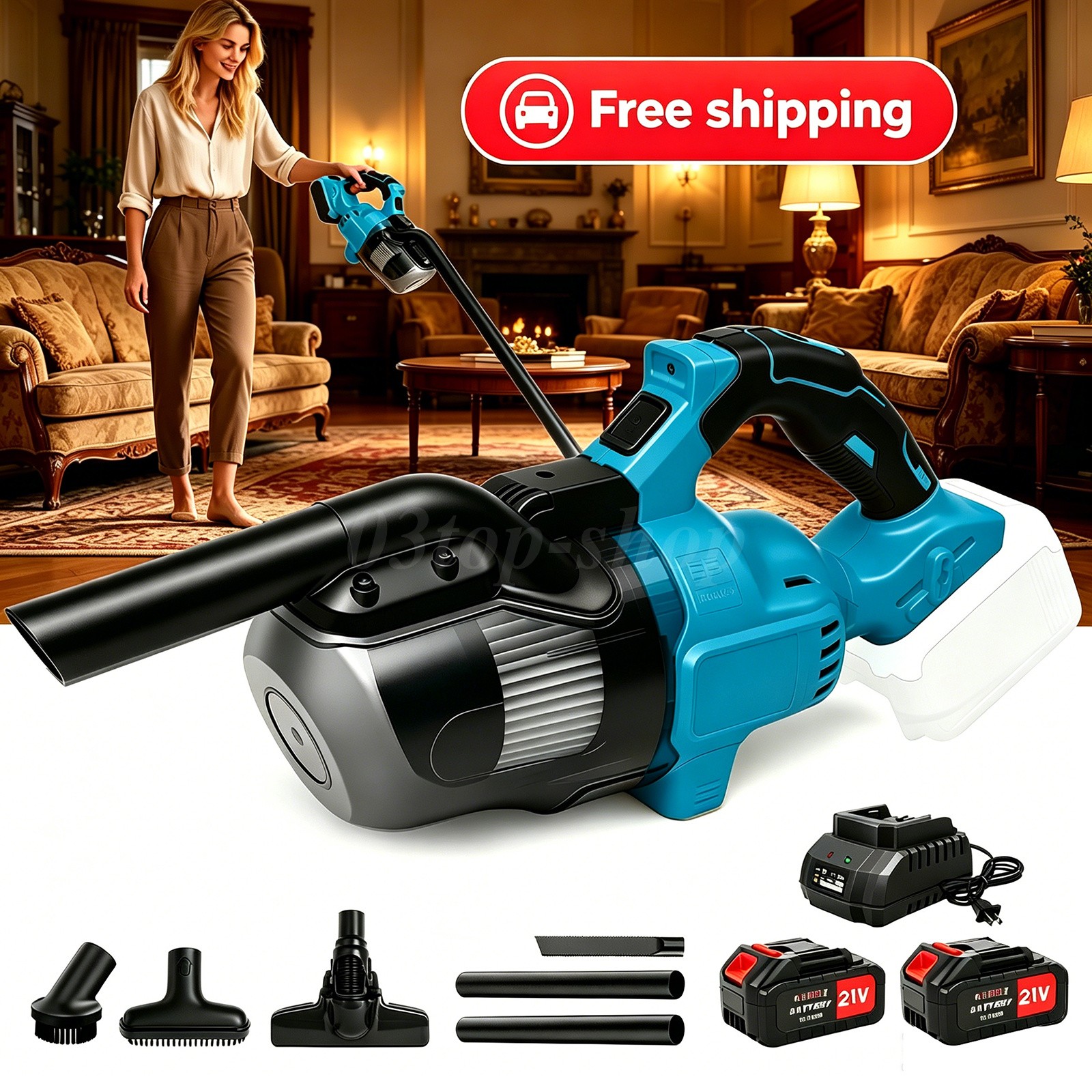 Cordless Vacuum Cleaner 5 in 1 Handheld Electric Vacuum Cleaner with 21V Battery
