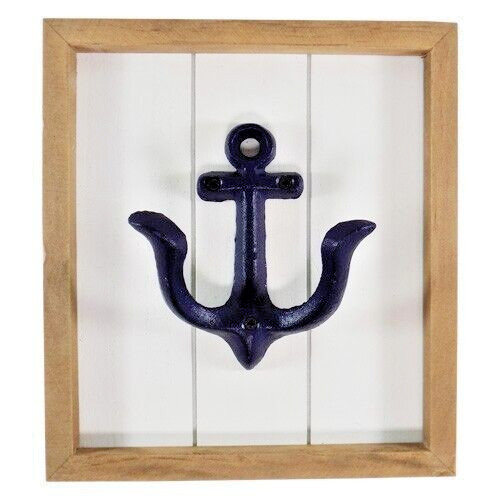 Anchor cast iron Wall Hook in wood frame