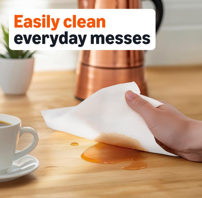 2-Ply Flex-Sheets Paper Towels, 2-Pack, 150 Sheets per Roll, 2 Basics Rolls = 6