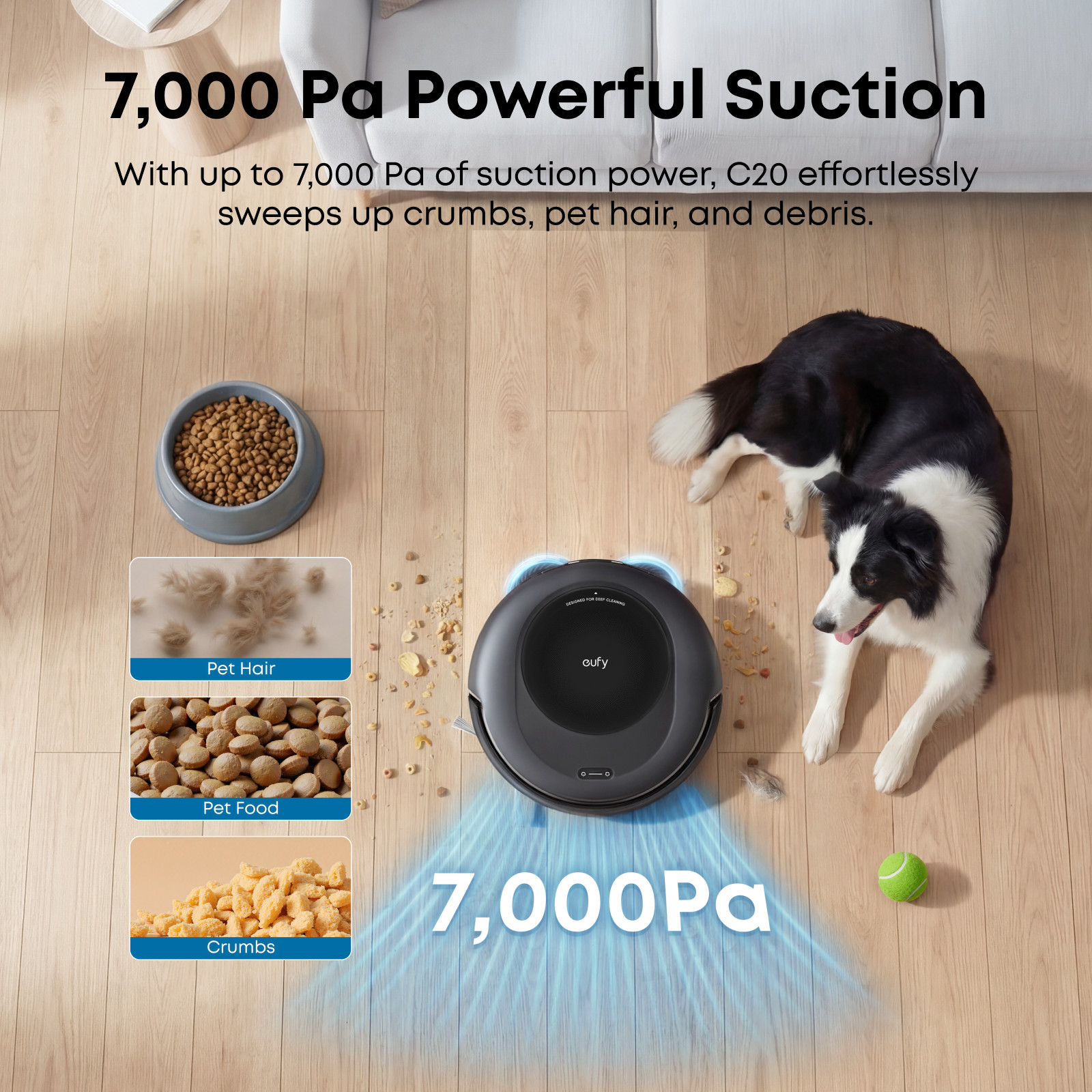 eufy Robot Vacuum Omni C20, Robot Vacuum and Mop ((Renewed Acceptable)