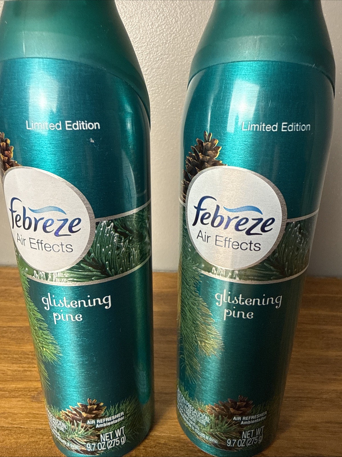 Limited Edition Febreze Rare Glistening Pine 9.7 oz each – 2 Bottles Total