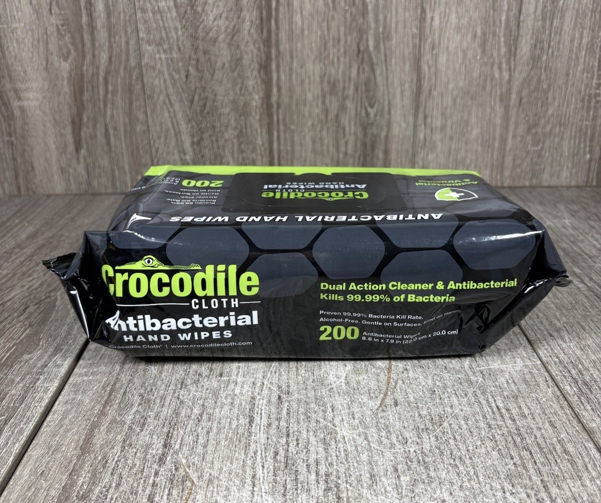Crocodile Cloth Hand Wipes Cleans Cloths (8.6″ x 7.9″) – 1 Pack of 200