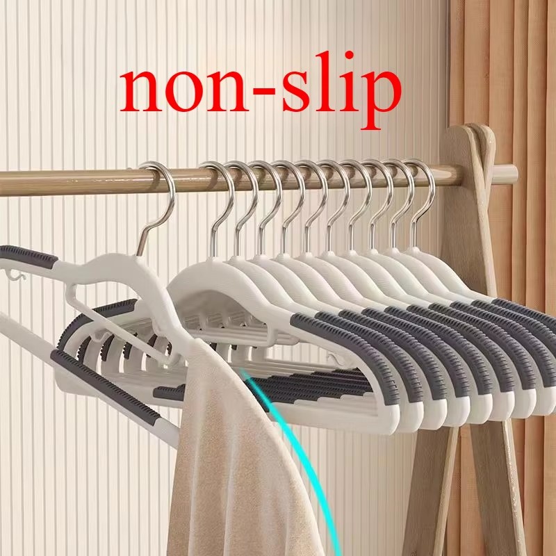 40pcs Non Slip Plastic Hanger Durable Heavy Duty Clothes Hanger 360° Swivel Hook