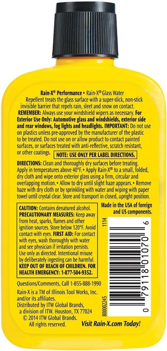 3.5 Oz. Streak-Free Windshield Treatment Spray for Ultimate Glass Protection