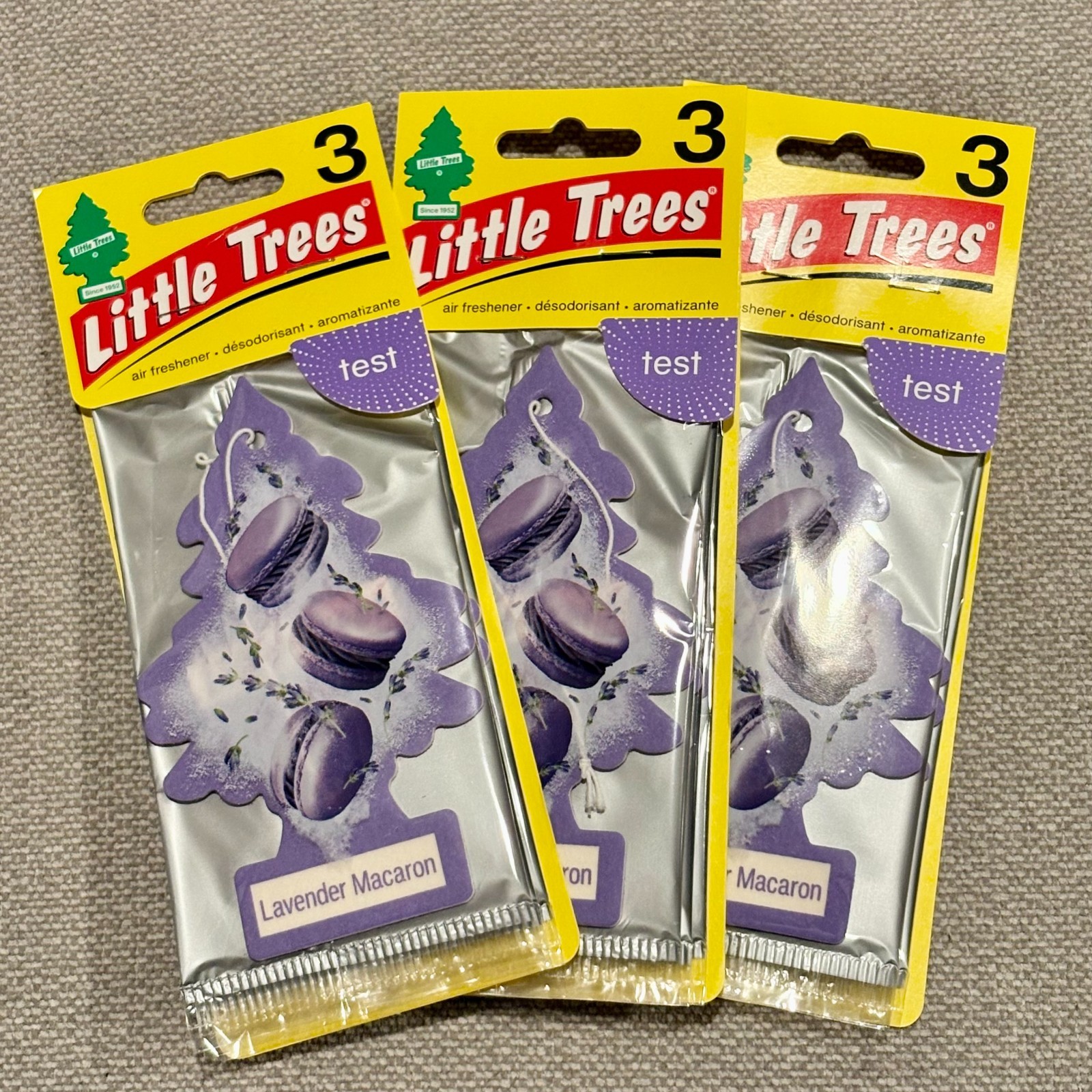 Lot Of 3 Packs Of 3 Little Trees 💜 Hanging Air Freshener (9 Trees Total) 💜 NEW