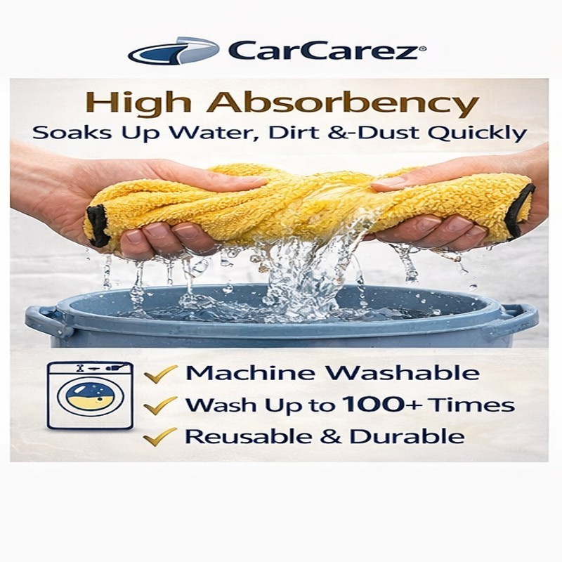 CarCarez 180PCS Microfiber Towels 16×16 380GSM Bulk Detailing Cloth Car Wash