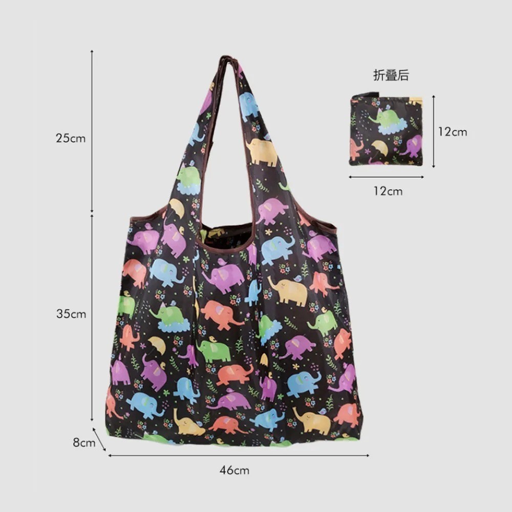 Large Reusable Eco-Friendly Folding Shopping Bag Portable Grocery Foldable Tote