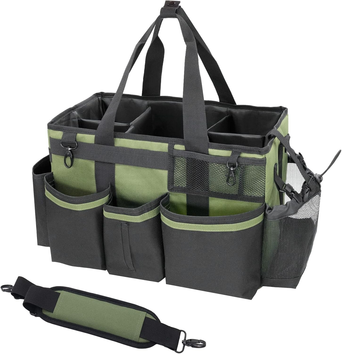 Wearable Cleaning Caddy Organizer with Handle & Shoulder Straps for Housekeep…