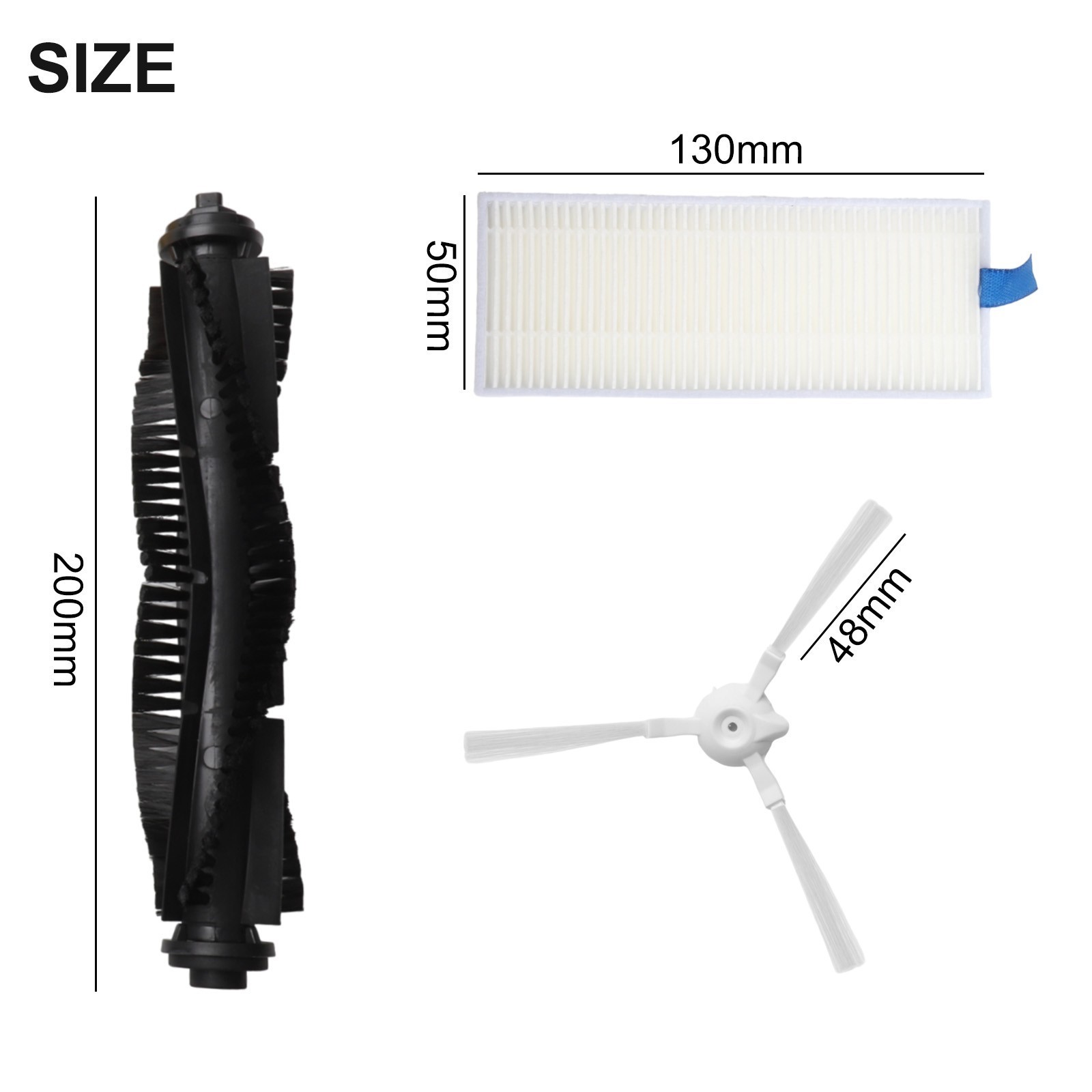 For 360 S6 Robot Vacuum Cleaner Filter Roller Main Brush Mop Replacement Parts