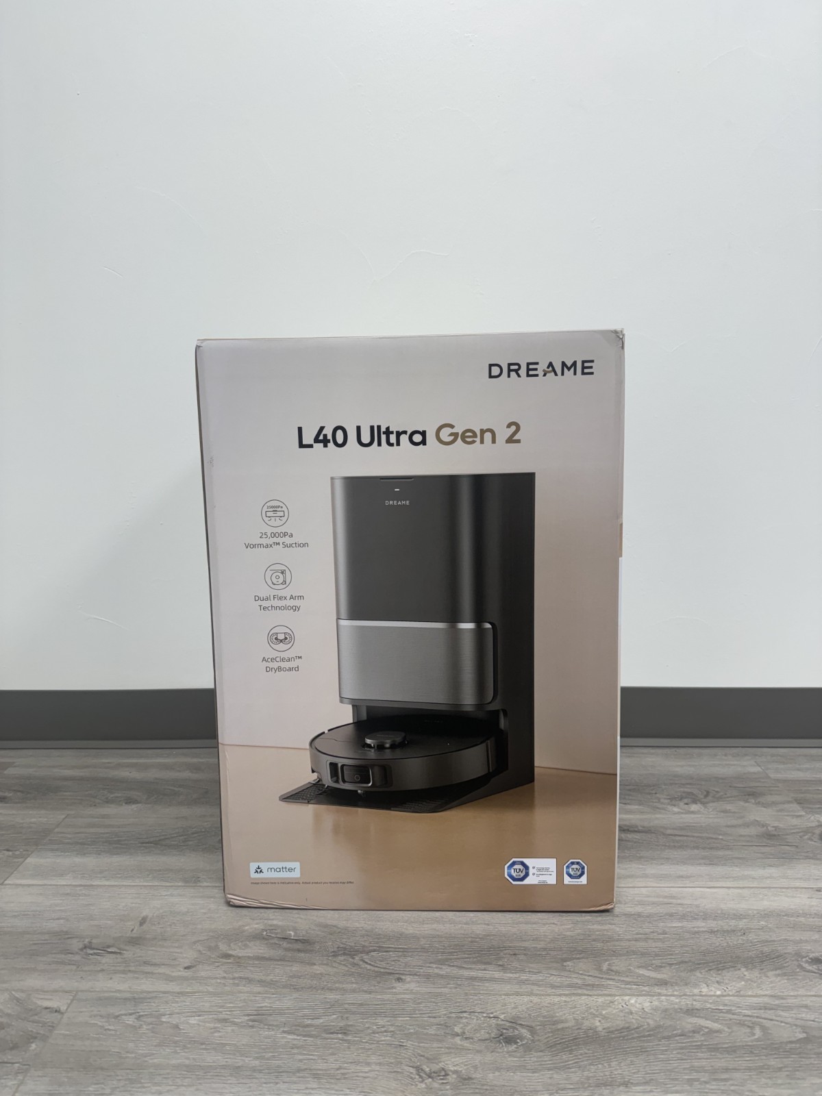 DREAME L40 Ultra Gen 2 Robot Vacuum 25kPa Suction – Black – Open Box Condition