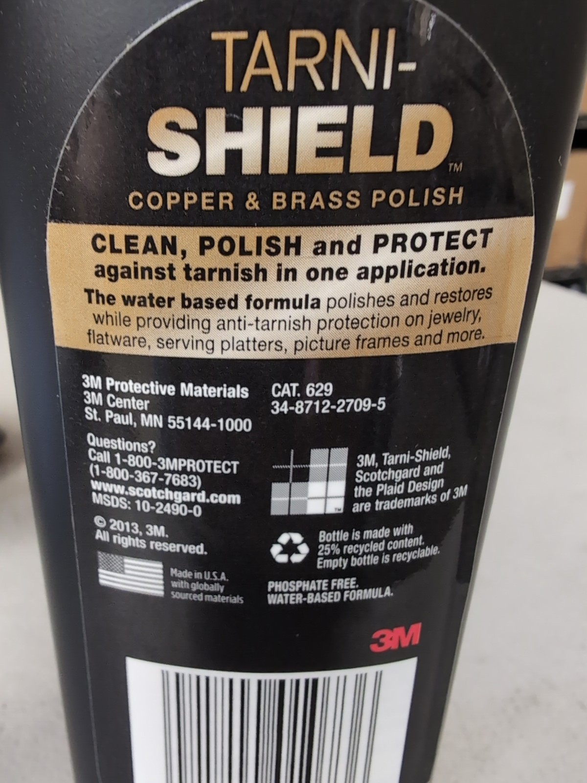 3M Tarni Shield Copper & Brass Metal Polish Anti Tarnish 10 oz Discontinued 629