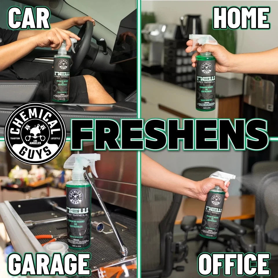 Chemical Guys 4 Ounce New Car Scent Air Freshener and Odor Eliminator