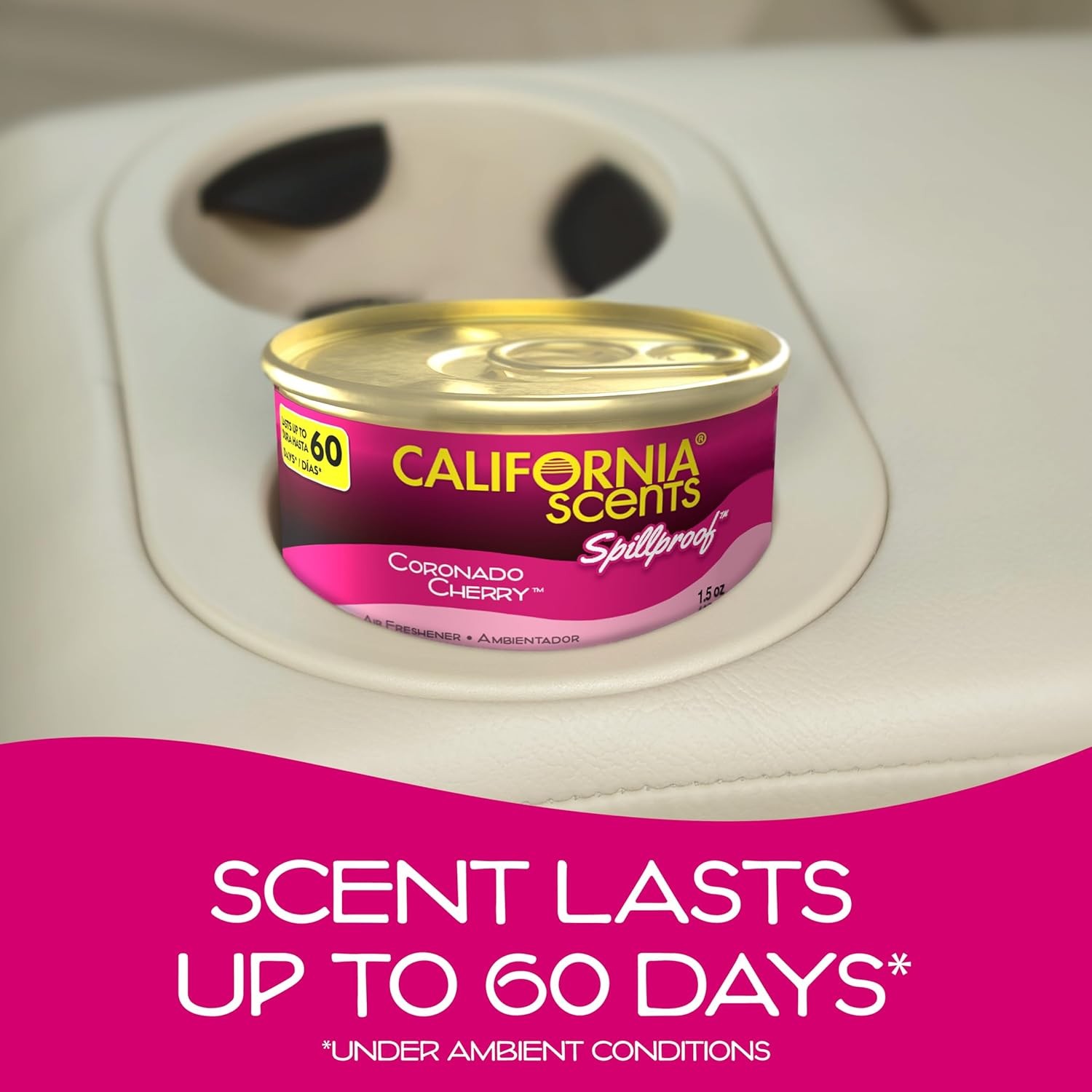 California Scents Air Freshener 4-Pack Car Air Freshener (Coronado Cherry)
