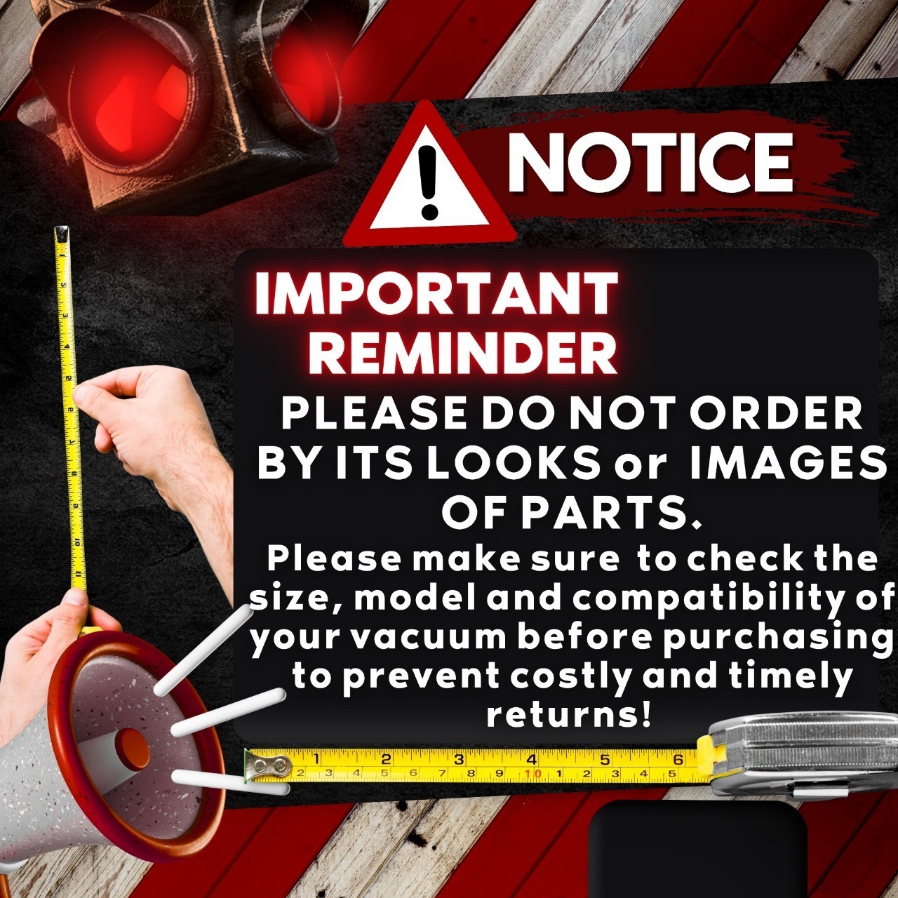 Floor Brush Compatible with Kenmore Canister Vacuum Bare Surface Part #52682