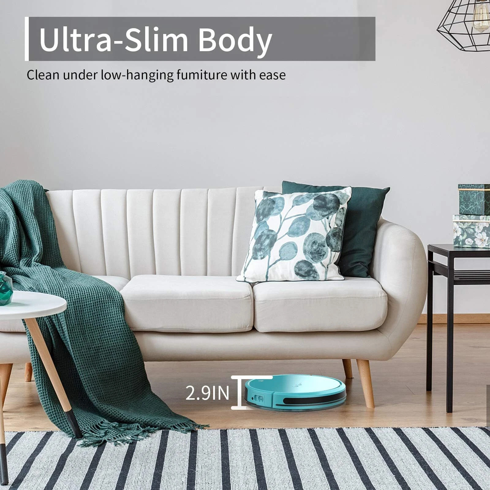 Tecbot S1 Intelligent Sweeping Robot Vacuum Cleaner with Wi-Fi & App Controls