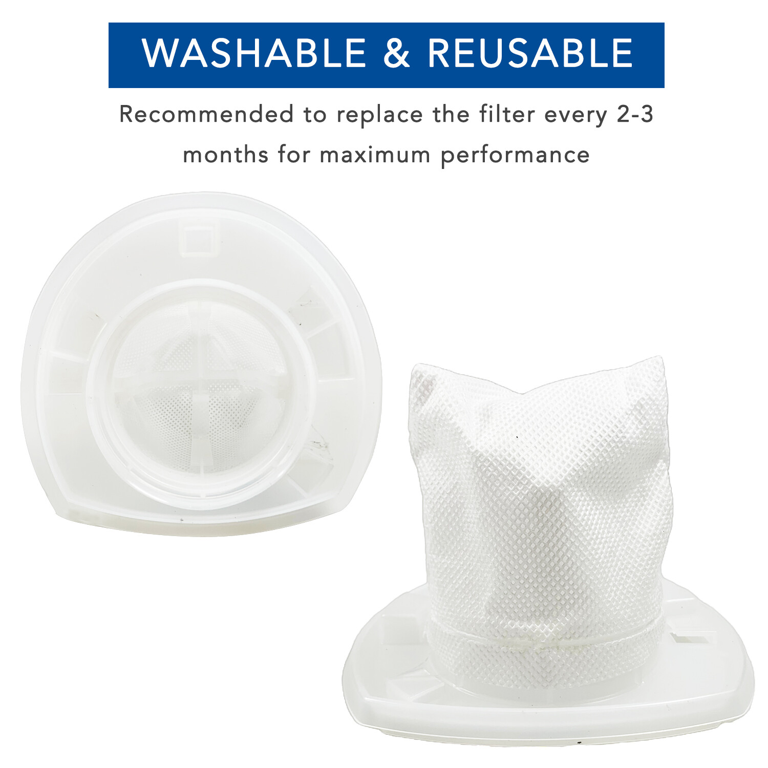 MaximalPower™ Filter Replacement for Black & Decker Hand Vacuum VF110 – White