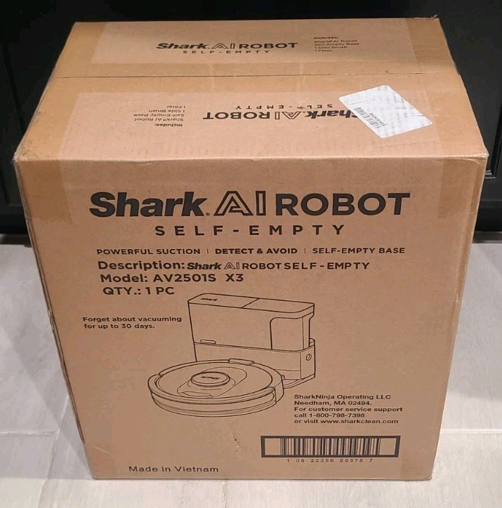 Shark AV2501S AI Ultra Robot Vacuum with Matrix Clean and Home Mapping