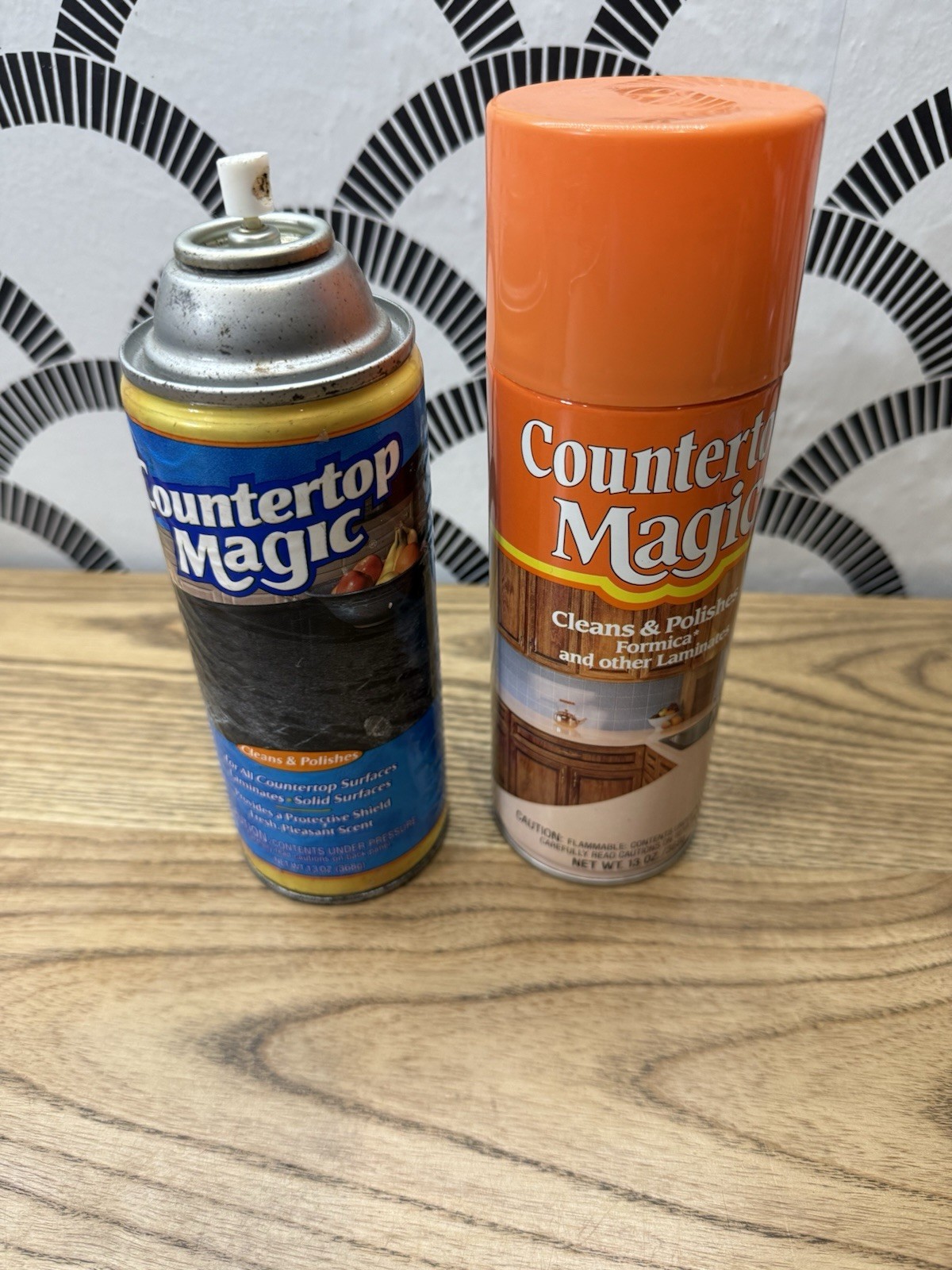 2x Countertop Magic 13 oz Cleaner Polish Formica Spray VTG READ