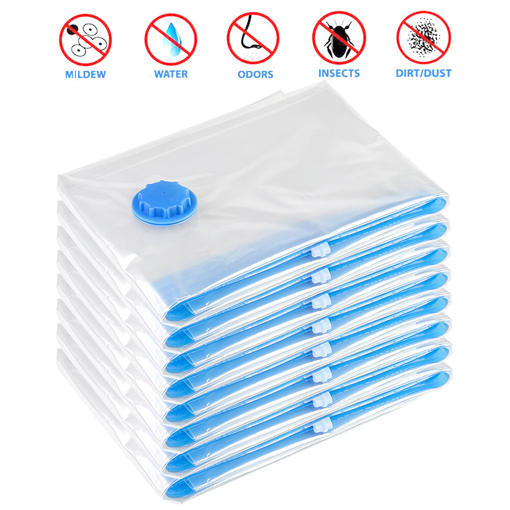 1/5/10pcs Vacuum Storage Bags Jumbo 24″x32″ Seal Space Saving Clothes Organizer