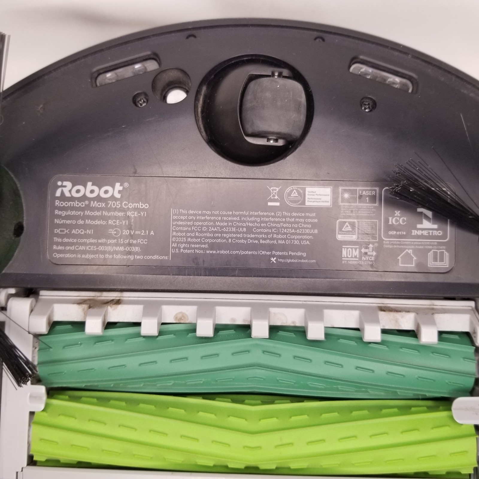 (Read Details!!) – Robot Roomba Max 705 Combo + AutoWash Dock – PowerSpin Mop