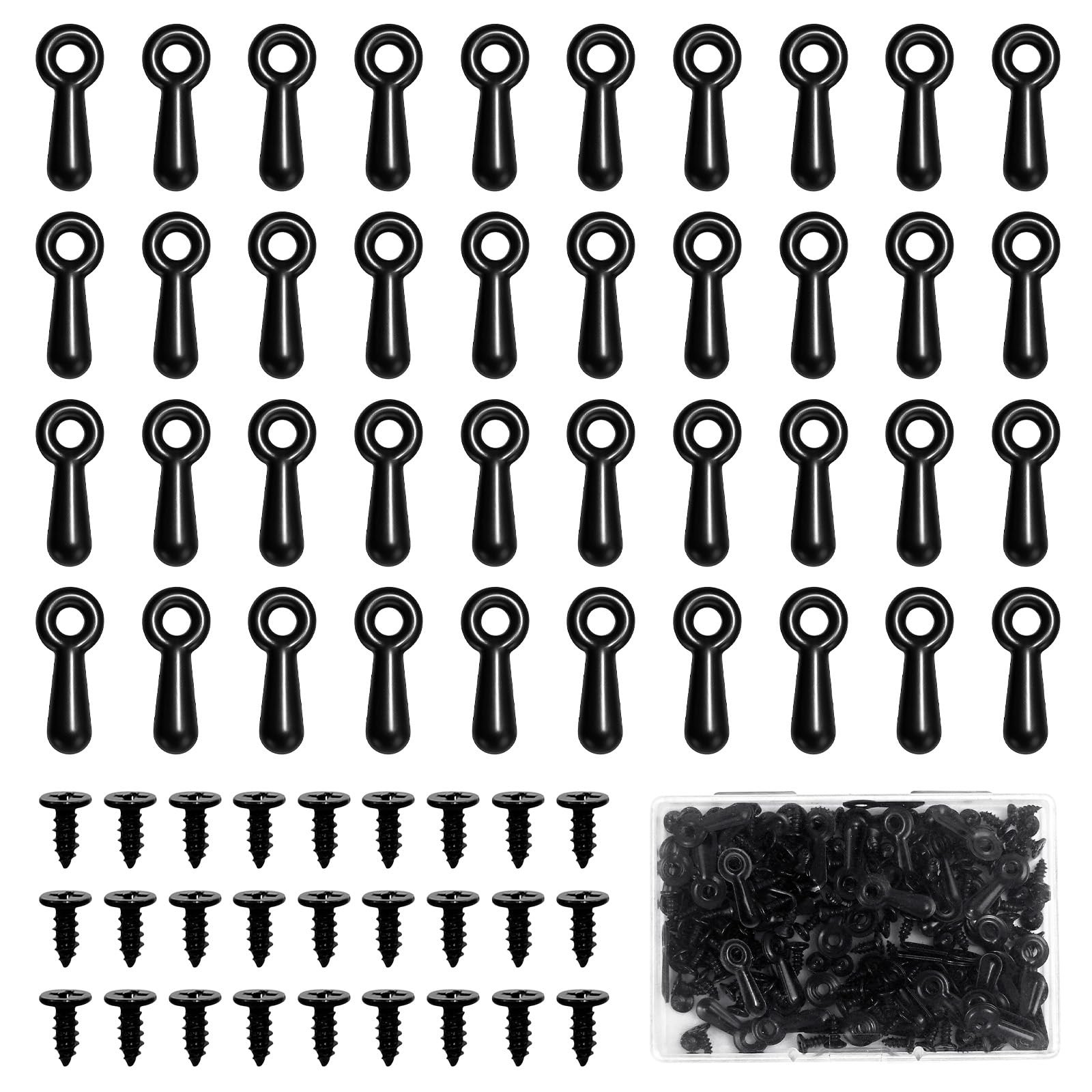 100PCS Picture Frame Turn Button Fasteners Screws Clips Hardware Set