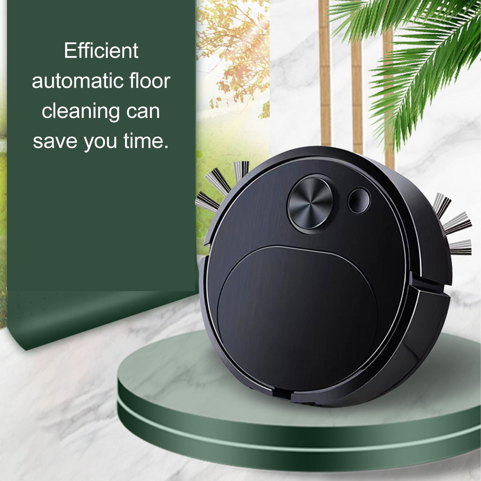 Robot Vacuum Automatic Vacuum Cleaner Low Noise Rechargeable 3 In 1 Intelligent