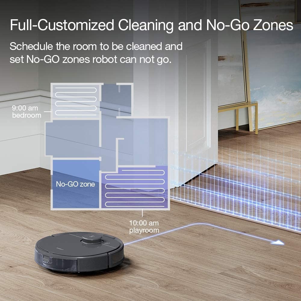 ECOVACS Robotics – DEEBOT OZMO T8+ Vacuuming and Mopping Robot with Auto-Empty