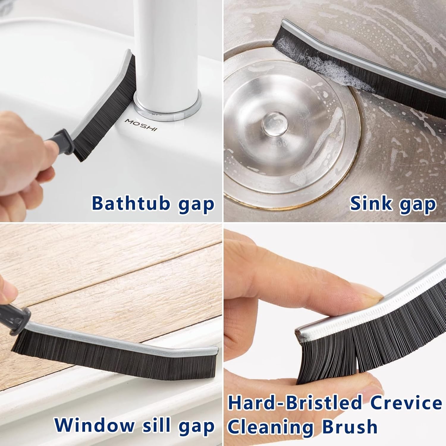 12Pcs Crevice Cleaning Brush,Small Gap Cleaning Brushes for Cleaning Bathroom ..