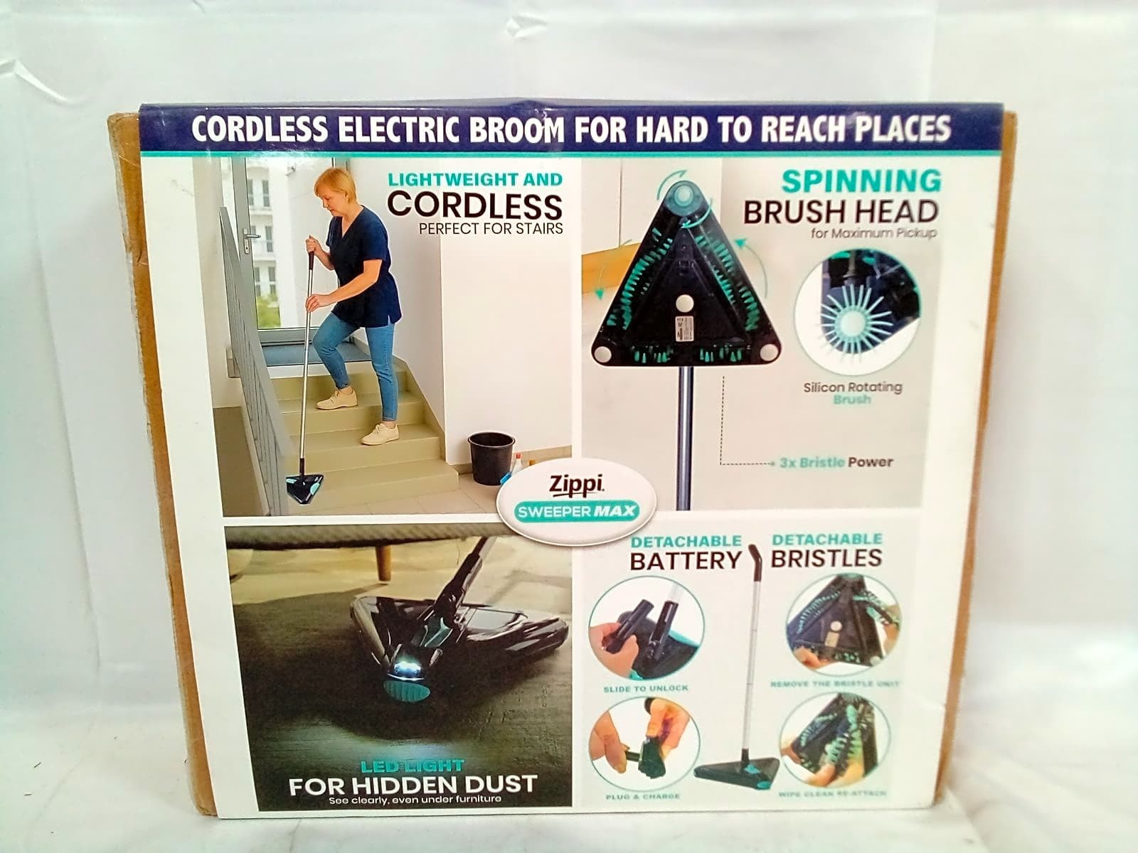 Zippi Sweeper Max Lightweight Cordless Floor Sweeper