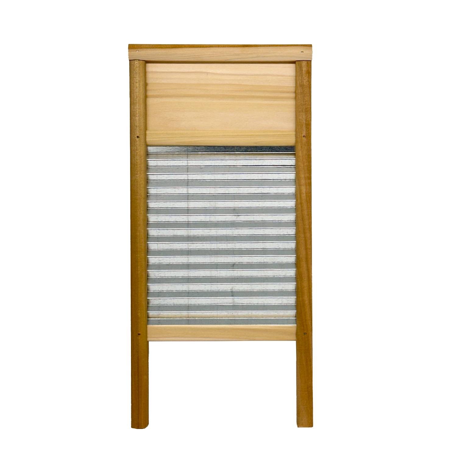Lehman’s Small Galvanized Manual Washboard, Rub-A-Dub, V Crimp, 18 x 8.5 in